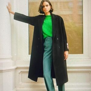 Aritzia “The Slouch” Coat in Black